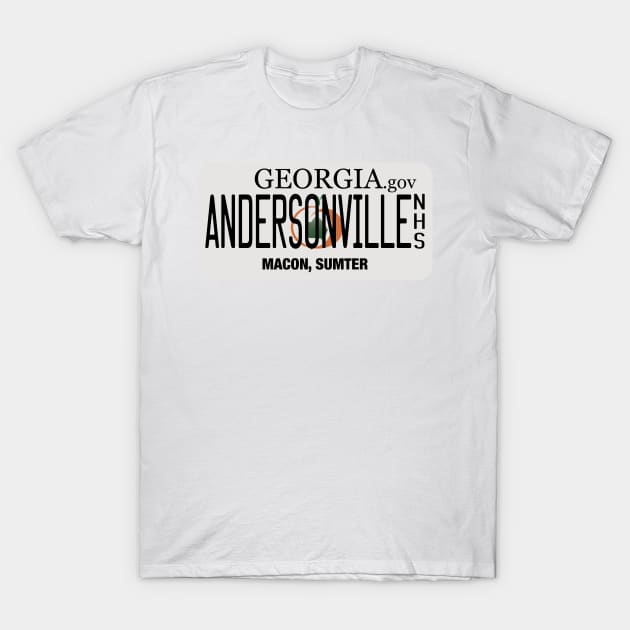 Andersonville National Historic Site license plate T-Shirt by nylebuss